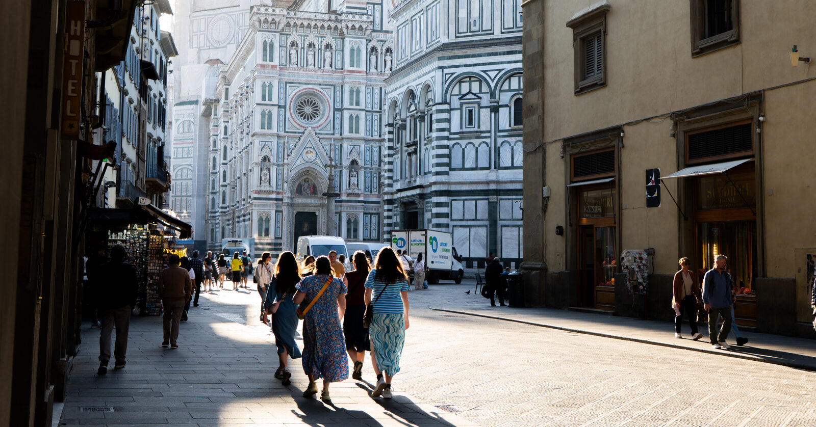 Street toward the Duomo, Florence