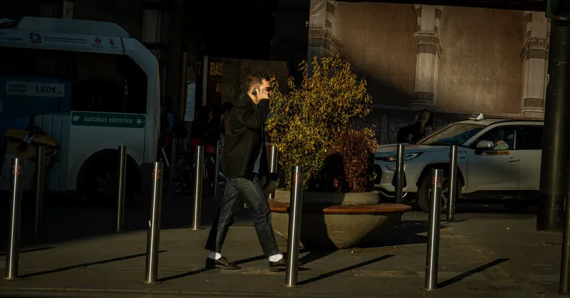On the phone, Florence