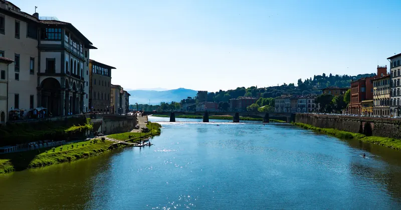 Arno, looking toward the hills