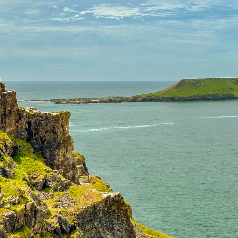 Cliff face and Worm's Head