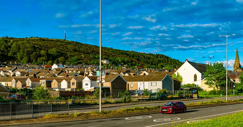 Terraces below Kilvey Hill