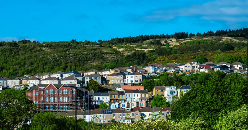Houses on the hillside